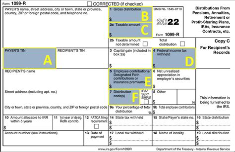 what is state distribution amount box 16|1099 r box 8.